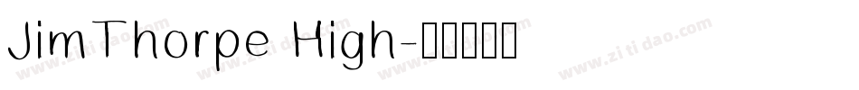 JimThorpe High字体转换